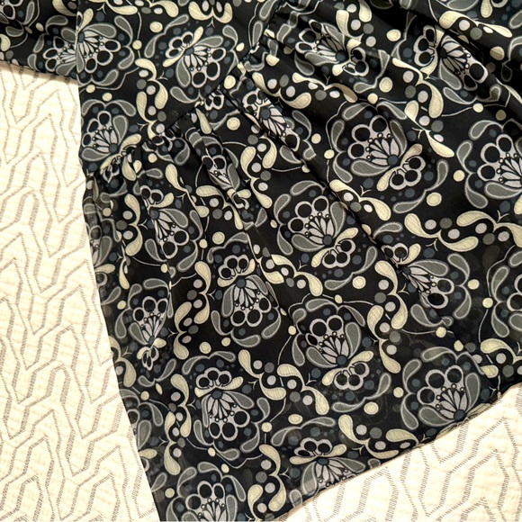 Anna Sui for Uniqlo Chiffon Mini Dress Sz M - Picture 6 of 9